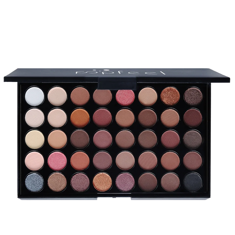 Paleta de sombras POPFEEL com 40 cores