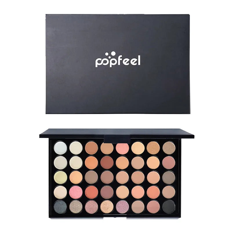 Paleta de sombras POPFEEL com 40 cores